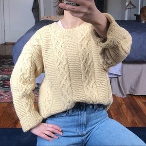 Vintage cable knit fisherman sweater
